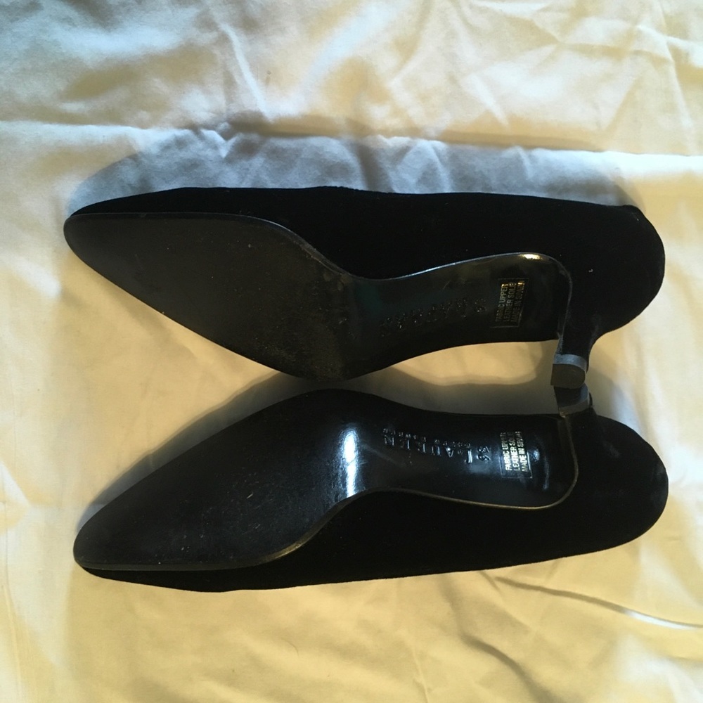 Lauren Ralph Lauren Abbot Black Velvet Pointed Heels - Size 9 - Picture 4 of 12